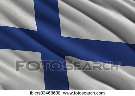 Flag of Finland View Large Photo Image Stock Photo - Flag of Finland. Fotosearch
