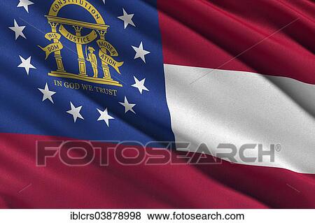 Stock Photo - Flag of Georgia. Fotosearch