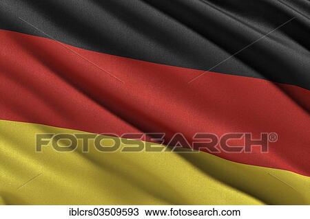 Stock Image - Flag of Germany. Fotosearch