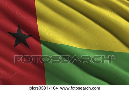Flag of Guinea-Bissau waving in the wind View Large Photo Image Picture - Flag of Guinea-Bissau waving in the wind. Fotosearch