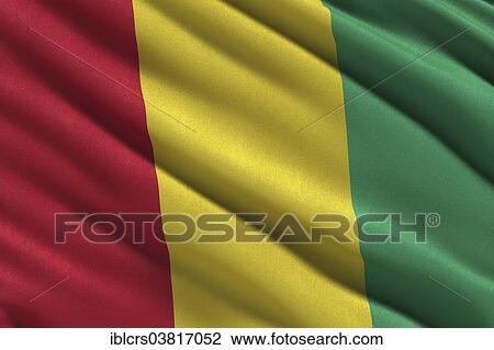 Flag of Guinea waving in the wind View Large Photo Image Stock Image - Flag of Guinea waving in the wind. Fotosearch