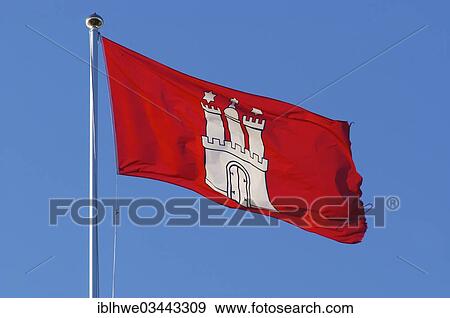 "Flag of Hamburg, Hamburg, Hamburg, Germany, Europe" View Large Photo Image Stock Photo - "Flag of Hamburg, Hamburg, Hamburg, Germany, Europe". Fotosearch