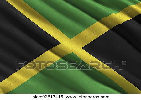 Flag of Jamaica View Large Photo Image Stock Photography - Flag of Jamaica. Fotosearch