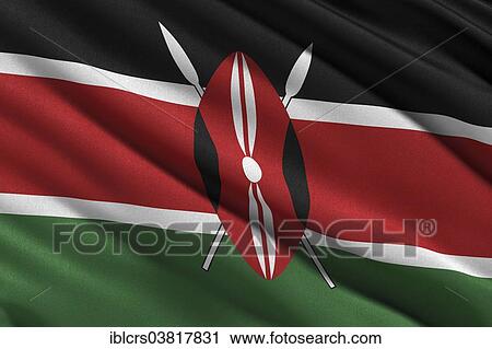 Flag of Kenya View Large Photo Image Stock Image - Flag of Kenya. Fotosearch