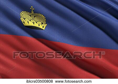 Flag of Liechtenstein View Large Photo Image Stock Photo - Flag of Liechtenstein. Fotosearch