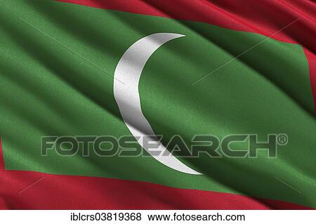 Flag of Maldives View Large Photo Image Stock Photo - Flag of Maldives. Fotosearch
