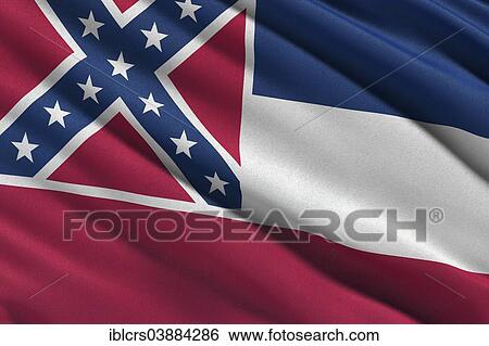 Stock Photograph - Flag of Mississippi. Fotosearch
