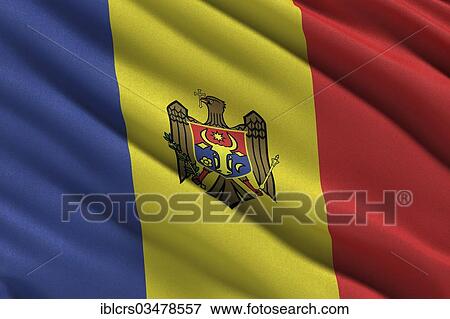 Flag of Moldova View Large Photo Image Stock Photo - Flag of Moldova. Fotosearch