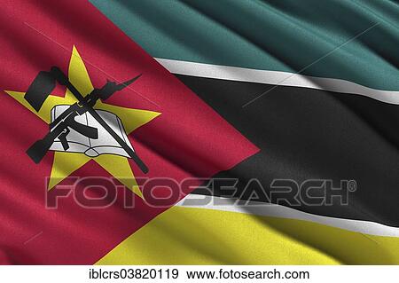 Flag of Mozambique View Large Photo Image Stock Photo - Flag of Mozambique. Fotosearch