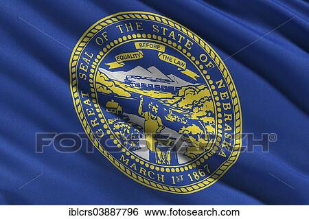 Stock Photograph - Flag of Nebraska. Fotosearch