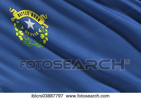 Flag of Nevada View Large Photo Image Stock Photo - Flag of Nevada. Fotosearch