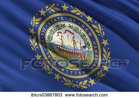 Flag of New Hampshire View Large Photo Image Stock Image - Flag of New Hampshire. Fotosearch