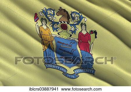 Flag of New Jersey View Large Photo Image Stock Image - Flag of New Jersey. Fotosearch