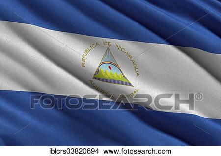 Picture - Flag of Nicaragua. Fotosearch