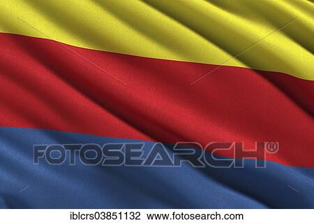 Stock Image - Flag of North Holland. Fotosearch