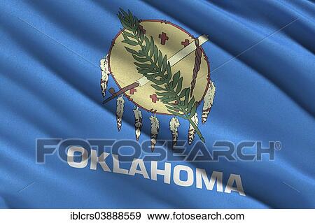 Stock Photo - Flag of Oklahoma. Fotosearch