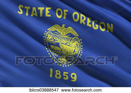 Flag of Oregon View Large Photo Image Stock Photo - Flag of Oregon. Fotosearch