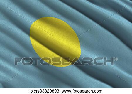 Flag of Palau View Large Photo Image Stock Image - Flag of Palau. Fotosearch