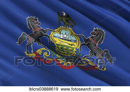 Flag of Pennsylvania View Large Photo Image Stock Photo - Flag of Pennsylvania. Fotosearch