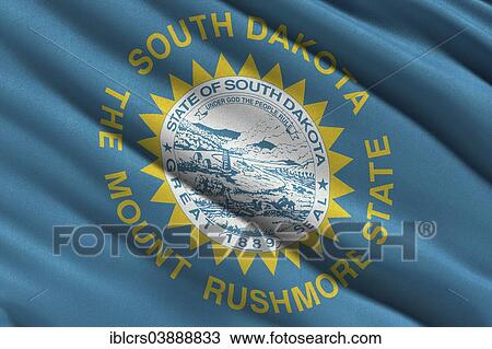 Flag of South Dakota View Large Photo Image Stock Image - Flag of South Dakota. Fotosearch