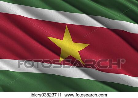 Flag of Suriname View Large Photo Image Stock Image - Flag of Suriname. Fotosearch