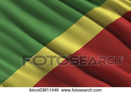 Flag of the Republic of the Congo waving in the wind View Large Photo Image Stock Photograph - Flag of the Republic of the Congo waving in the wind. Fotosearch