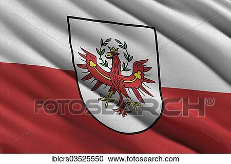 Stock Image - Flag of Tyrol. Fotosearch