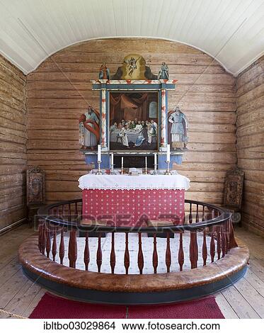 "Flakstad Kirke, the red stave church of Flakstad, wooden church, interior, Flakstad, Flakstadoy, Lofoten, Nordland, Norway, Europe" View Large Photo Image Picture - "Flakstad Kirke, the red stave church of Flakstad, wooden church, interior, Flakstad, Flakstadoy, Lofoten, Nordland, Norway, Europe". Fotosearch