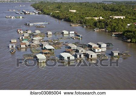 "Floating houses in the Mekong Delta, Mekong, bei My Tho, Sudostasien, Vietnam, Asia" View Large Photo Image Picture - "Floating houses in the Mekong Delta, Mekong, bei My Tho, Sudostasien, Vietnam, Asia". Fotosearch