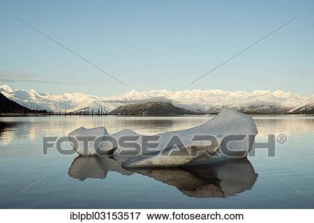 Stock Photo - "Floating iceberg, College Fjord, Prince William Sound, Anchorage, Alaska, United States, North America". Fotosearch