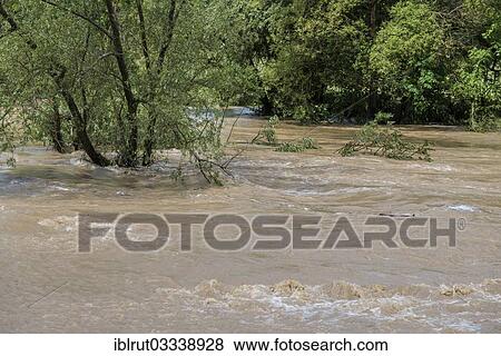"Flood of the river Neckar, 02 Jun 2013 at noon, river with a strong current, Bad Niedernau, Rottenburg am Neckar, Baden-Wurttemberg, Germany, Europe" View Large Photo Image Stock Photo - "Flood of the river Neckar, 02 Jun 2013 at noon, river with a strong current, Bad Niedernau, Rottenburg am Neckar, Baden-Wurttemberg, Germany, Europe". Fotosearch