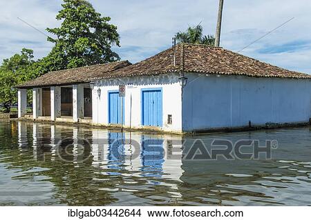 "Flooded street at high tide, Paraty, Rio de Janeiro State, Brazil, South America" View Large Photo Image Picture - "Flooded street at high tide, Paraty, Rio de Janeiro State, Brazil, South America". Fotosearch