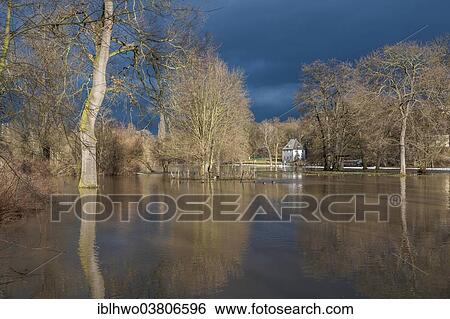 "Floodwaters of the Ilm River, Goethe's Garden House, Park on the Ilm River, UNESCO World Heritage Site, Weimar, Thuringia, Germany, Europe" View Large Photo Image Stock Photograph - "Floodwaters of the Ilm River, Goethe's Garden House, Park on the Ilm River, UNESCO World Heritage Site, Weimar, Thuringia, Germany, Europe". Fotosearch