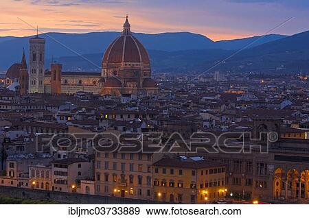 "Florence Cathedral or Basilica di Santa Maria del Fiore at dusk, Florence, Tuscany, Italy, Europe" View Large Photo Image Stock Photo - "Florence Cathedral or Basilica di Santa Maria del Fiore at dusk, Florence, Tuscany, Italy, Europe". Fotosearch