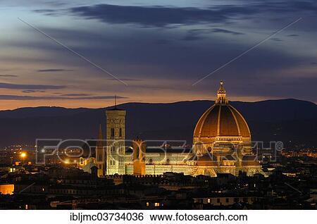 "Florence Cathedral or Basilica di Santa Maria del Fiore at dusk, Florence, Tuscany, Italy, Europe" View Large Photo Image Stock Photograph - "Florence Cathedral or Basilica di Santa Maria del Fiore at dusk, Florence, Tuscany, Italy, Europe". Fotosearch