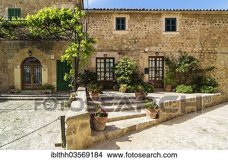 "Flower-decorated houses fronts, Valldemossa, Balearische Inseln, Spain, Europe" View Large Photo Image Picture - "Flower-decorated houses fronts, Valldemossa, Balearische Inseln, Spain, Europe". Fotosearch