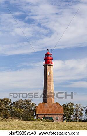 Stock Photo - "Flugge Lighthouse, Fehmarn island, Schleswig-Holstein, Germany, Europe". Fotosearch