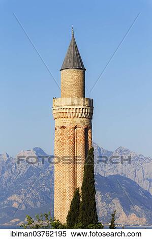 "Fluted Minaret, behind the Taurus Mountains, Kaleici, Antalya, Antalya Province, Turkey, Asia" View Large Photo Image Stock Photography - "Fluted Minaret, behind the Taurus Mountains, Kaleici, Antalya, Antalya Province, Turkey, Asia". Fotosearch