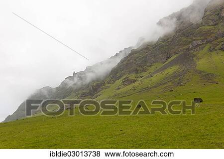 "Fog clearing on the former coastal mountains, Sudisland, Iceland, Europe" View Large Photo Image Stock Photo - "Fog clearing on the former coastal mountains, Sudisland, Iceland, Europe". Fotosearch