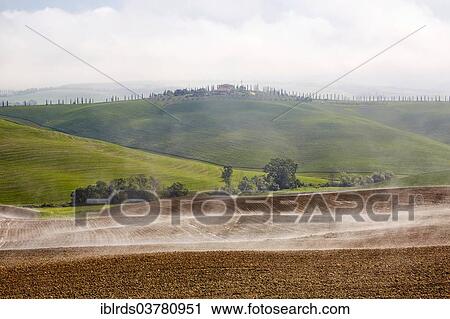 "Fog over fields of the Crete Senesi, Chiusure, Tuscany, Italy, Europe" View Large Photo Image Stock Image - "Fog over fields of the Crete Senesi, Chiusure, Tuscany, Italy, Europe". Fotosearch