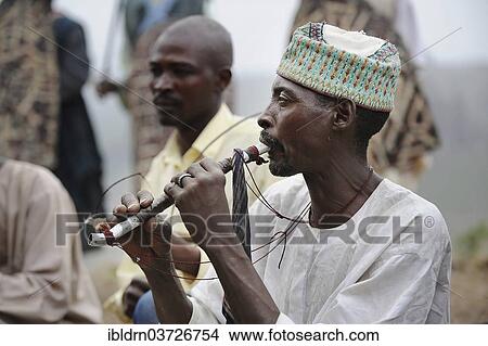 Picture - "Folklore group presenting traditional music and dance, Rhumsiki, Far North, Cameroon, Africa". Fotosearch