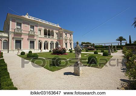 "Fondation Ephrussi de Rothschild, Saint Jean Cap Ferrat, Departement Alpes-Maritimes, Region Provence-Alpes-Cote d? ÇÖAzur, France, Europe" View Large Photo Image Stock Photo - "Fondation Ephrussi de Rothschild, Saint Jean Cap Ferrat, Departement Alpes-Maritimes, Region Provence-Alpes-Cote d? ÇÖAzur, France, Europe". Fotosearch