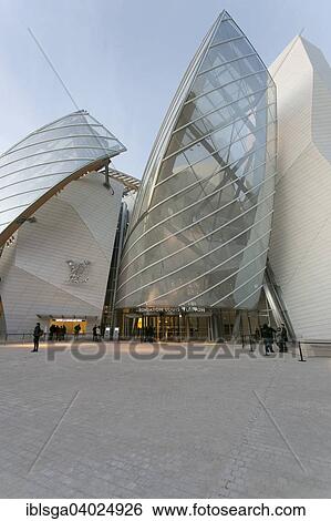"Fondation Louis Vuitton, Museum, Bois de Bologne, Ile de France, France, Paris, Europe" View Large Photo Image Stock Photograph - "Fondation Louis Vuitton, Museum, Bois de Bologne, Ile de France, France, Paris, Europe". Fotosearch