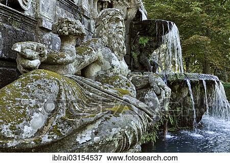 "Fontana dei Giganti or Fountain of the Giants, river god of the Tiber River, gardens of Villa Lante, Bagnaia, Lazio, Italy, Europe" View Large Photo Image Stock Photo - "Fontana dei Giganti or Fountain of the Giants, river god of the Tiber River, gardens of Villa Lante, Bagnaia, Lazio, Italy, Europe". Fotosearch