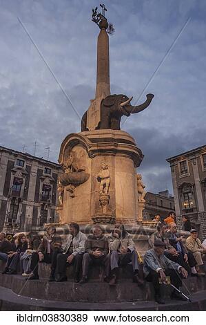 "Fontana dell'Elefante fountain on the cathedral square, Catania, Sicily, Italy, Europe" View Large Photo Image Stock Photo - "Fontana dell'Elefante fountain on the cathedral square, Catania, Sicily, Italy, Europe". Fotosearch
