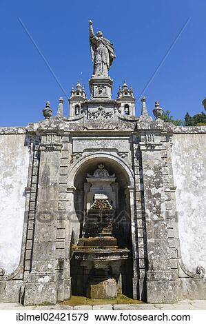 Fonte da Esperanca, Fountain of Hope, Escadorio das Tres Virtudes, Staircase of the Three Virtues, Santuario do Bom Jesus do Monte, Good Jesus of the Mount sanctuary, Tenoes, Braga, Cavado, Norte, Portugal, Europe View Large Photo Image Stock Photo - Fonte da Esperanca, Fountain of Hope, Escadorio das Tres Virtudes, Staircase of the Three Virtues, Santuario do Bom Jesus do Monte, Good Jesus of the Mount sanctuary, Tenoes, Braga, Cavado, Norte, Portugal, Europe. Fotosearch