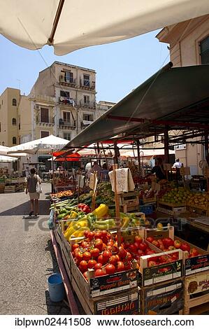 "Food market, Palermo, Sicily, Italy, Europe" View Large Photo Image Stock Photo - "Food market, Palermo, Sicily, Italy, Europe". Fotosearch