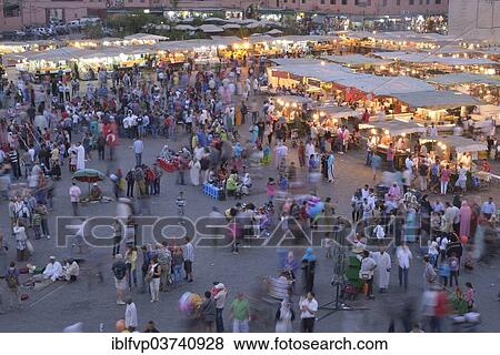 "Food stalls in the Djemaa el Fna market square, Marrakesh, Marrakesh-Tensift-El Haouz region, Morocco, Africa" View Large Photo Image Stock Photo - "Food stalls in the Djemaa el Fna market square, Marrakesh, Marrakesh-Tensift-El Haouz region, Morocco, Africa". Fotosearch