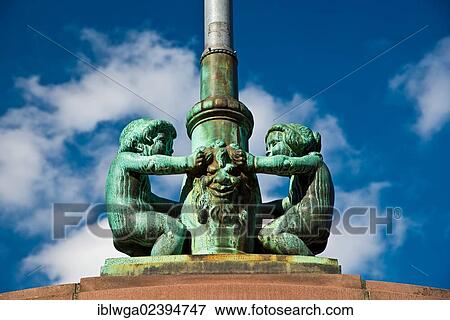 "Foot of a streetlight decorated with figures, pedestrian bridge, Eiserner Steg, Frankfurt am Main, Hesse, Germany, Europe, PublicGround, Europe" View Large Photo Image Stock Photo - "Foot of a streetlight decorated with figures, pedestrian bridge, Eiserner Steg, Frankfurt am Main, Hesse, Germany, Europe, PublicGround, Europe". Fotosearch