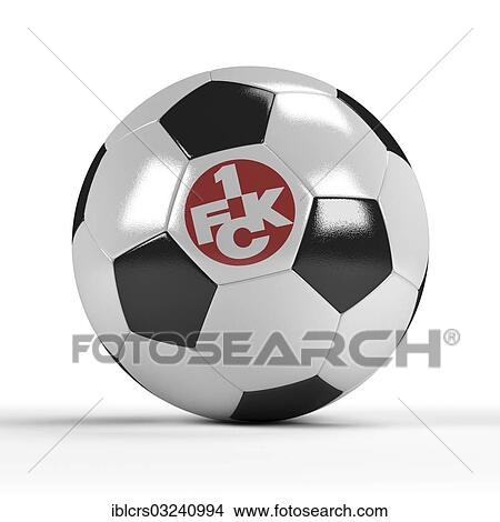 Picture - Football with the logo of 1. FC Kaiserslautern. Fotosearch